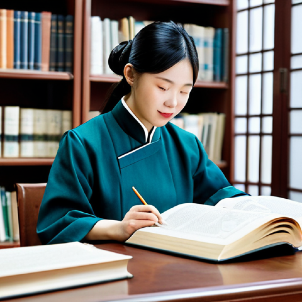 전통음식조리사 자격증 시험 난이도 - Dietitian Studying**
"A professional woman studying traditional dietetics, fully clothed in a modes...