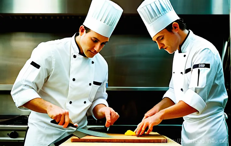 전통음식조리사 연봉 테이블 분석 - **A highly skilled traditional Chinese chef** in their prime, passionately stir-frying a vibrant Sic...