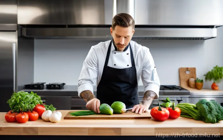 전통음식조리사의 건강 관리 팁 - Prompt 1: Ergonomic Kitchen Mastery**