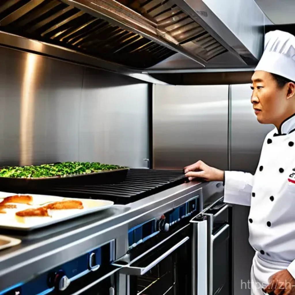 전통음식조리사 관련 실무 트렌드 - **Prompt:** A master chef, middle-aged and wearing a spotless white chef's uniform, intently observe...